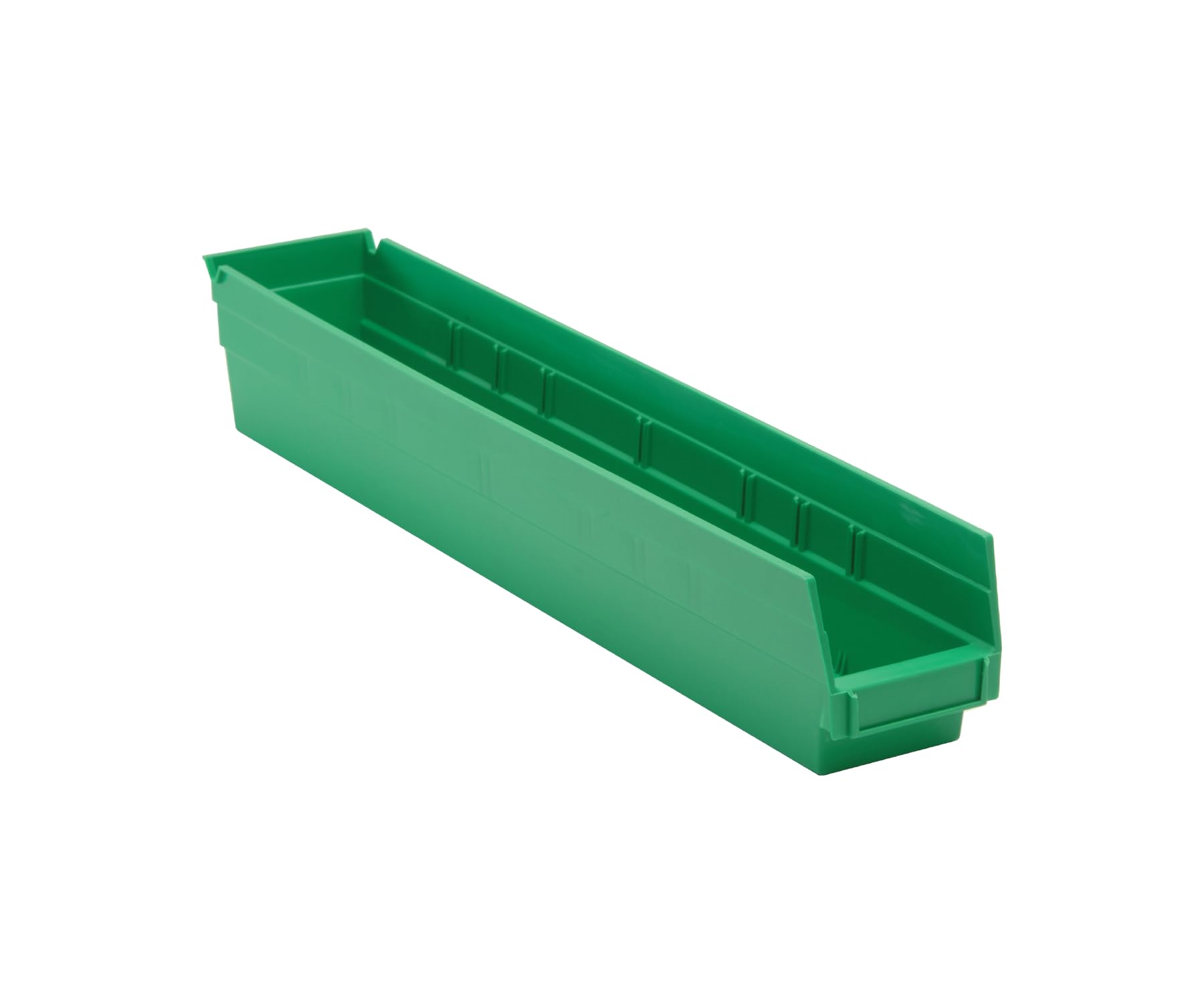 Quantum Storage QSB105GN 16-Pack 4-Inch Hanging Plastic Shelf Bins - 23.6