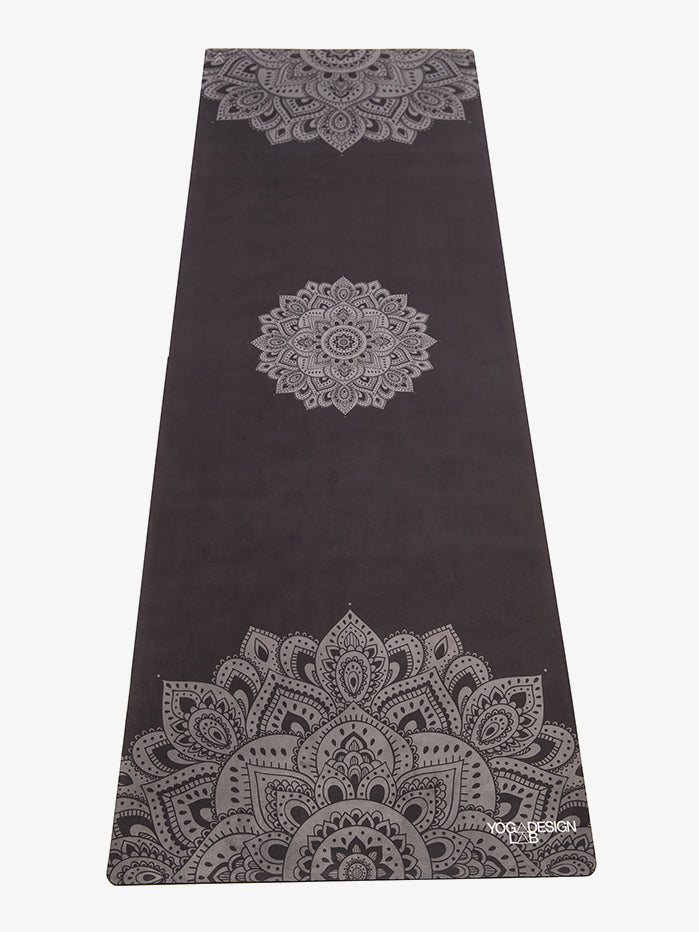 Yoga Design Lab Studio Mat 3.5mm - Non-Slip Eco-Friendly Yoga Mat with Mandala Black Pattern for Home & Studio Practice