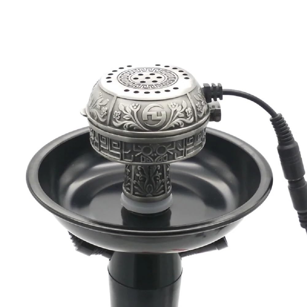 Premium Ceramic Hookah Bowl - Electronic Shisha Head with Multifunctional Design for Smooth Smoking | Perfect for Home Use, Parties & Relaxation
