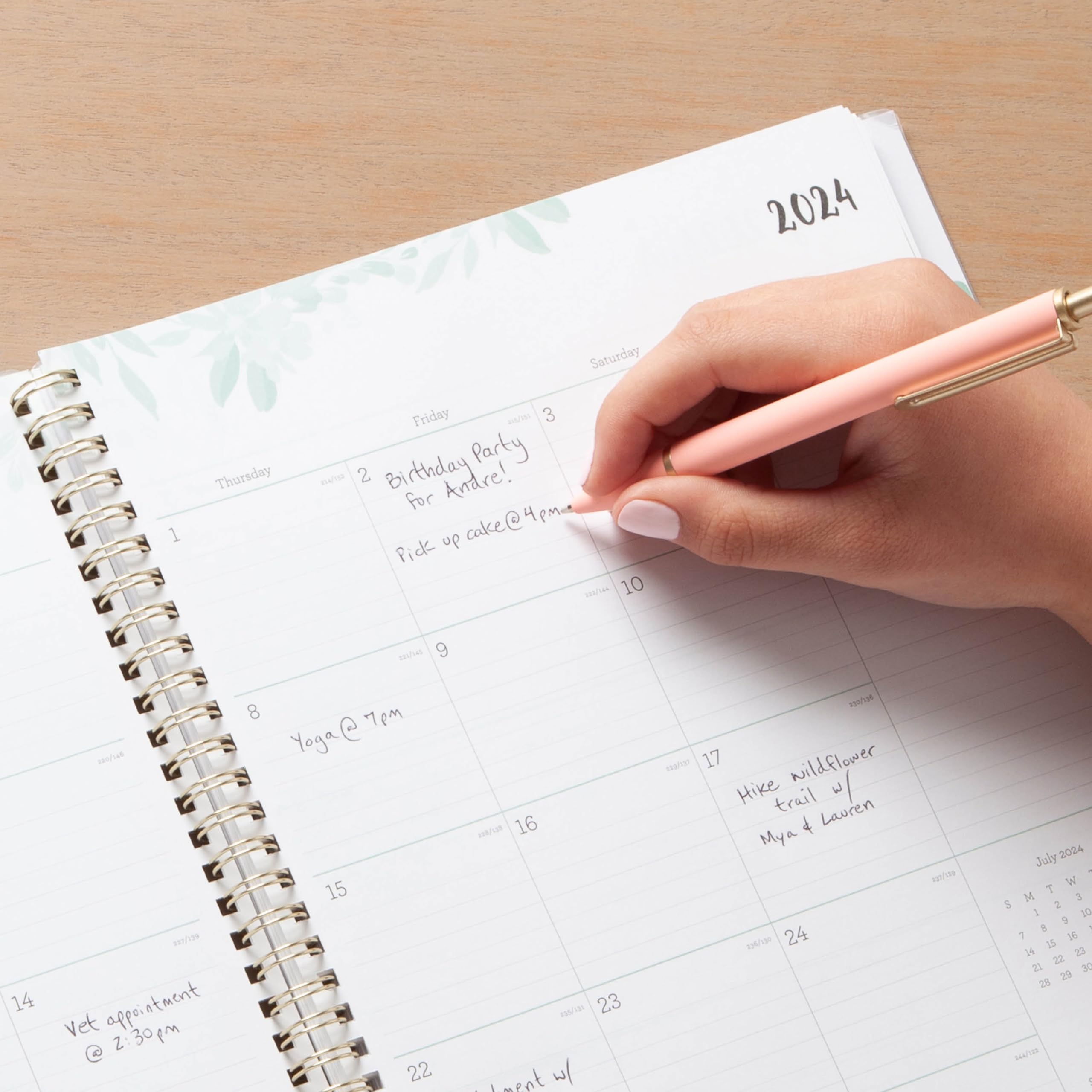 Blue Sky 2024-2025 Academic Planner - Weekly & Monthly Calendar, 8.5