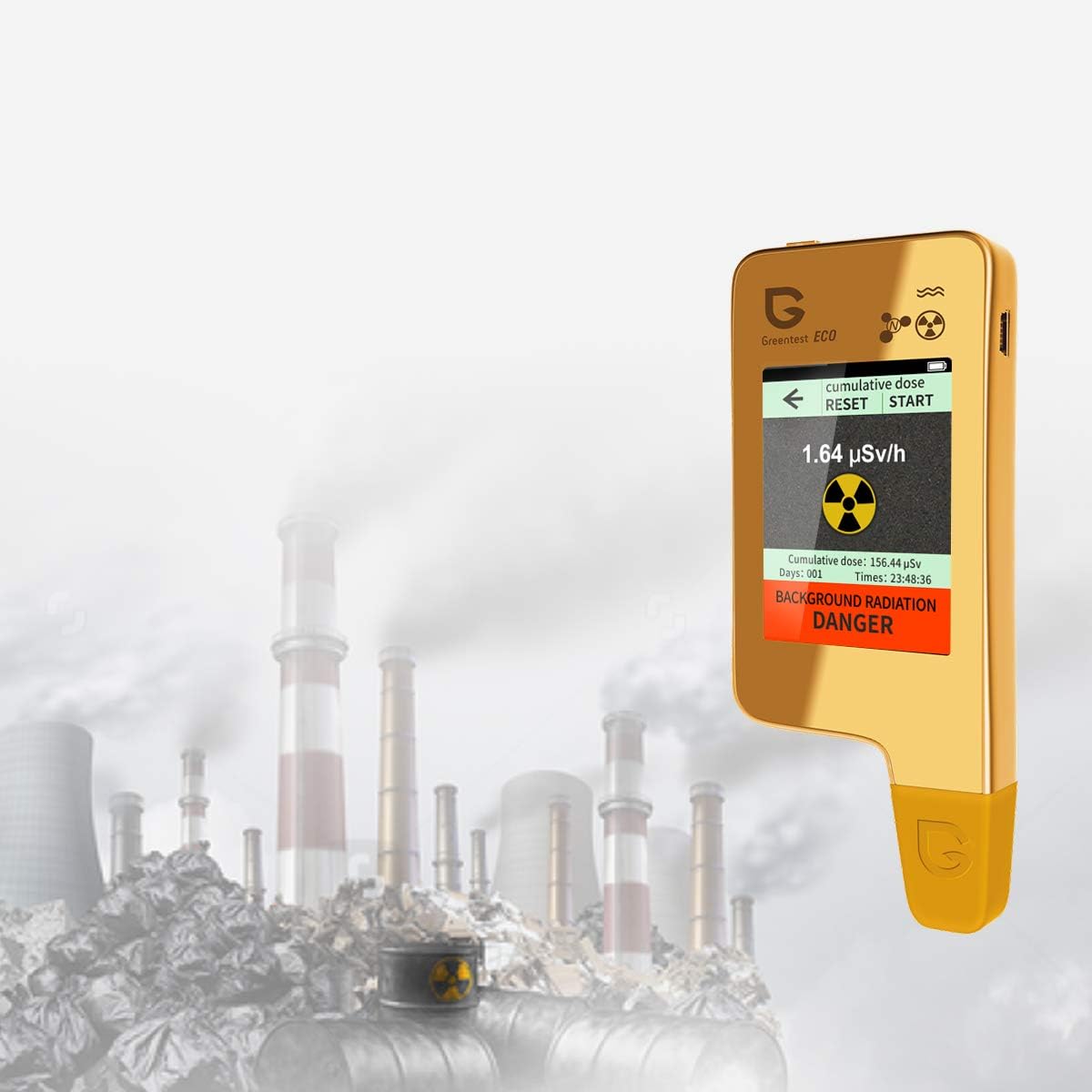 **Greentest ECO5+ Nitrate Tester for Fish, Fruits, Vegetables & Meat – TDS Water Tester, Radiation Meter & Geiger Counter – Home Health Food Safety Detector for Kitchen, Travel & Emergency Preparedness**