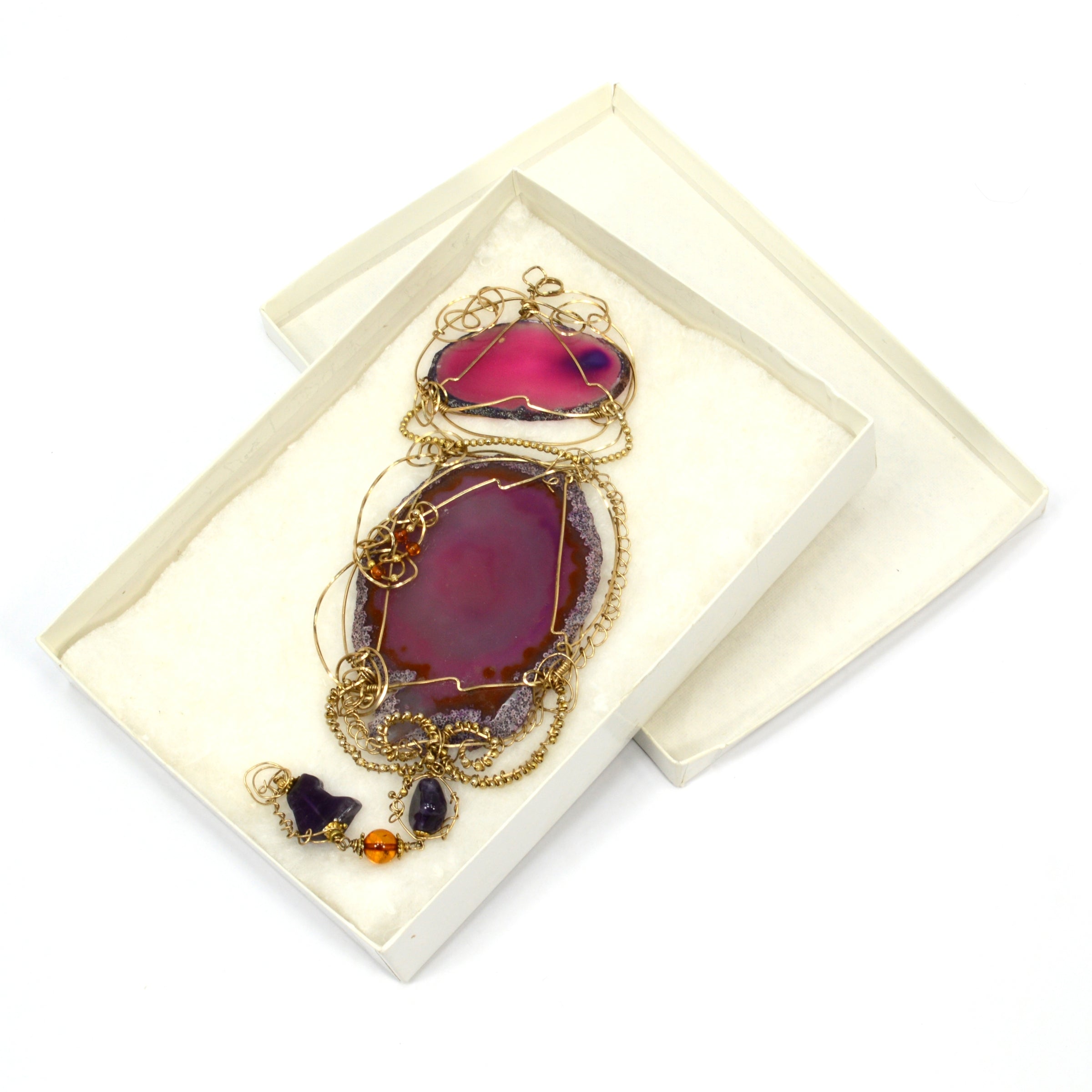 Stunning Handcrafted Amethyst Statement Necklace - 10 Unique Pendant Designs - Luxury Jewelry Gift for Women - Perfect for Weddings, Parties & Special Occasions