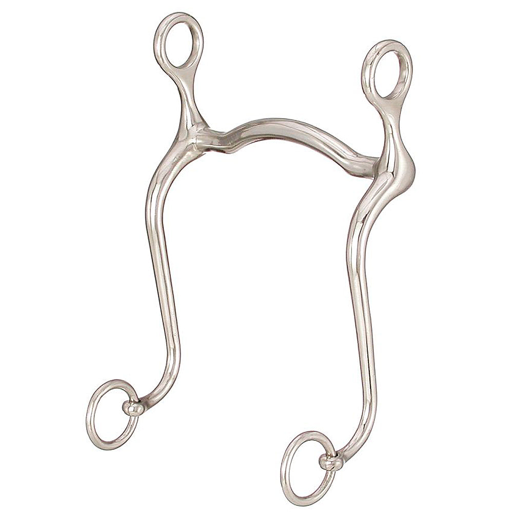 5 1/8 Inch Mouth Tough 1 Kelly Silver Star Walking Horse Curb Bit - Perfect for Western Riding, Trail Riding & Horse Training