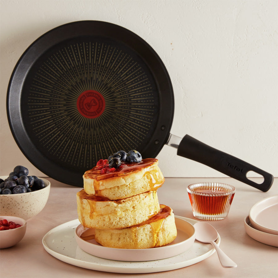 Tefal Unlimited Non-Stick Induction Crepe Pan 32cm - Professional French Pancake Maker for Home & Restaurant Use - Perfect for Crepes, Omelets, and More