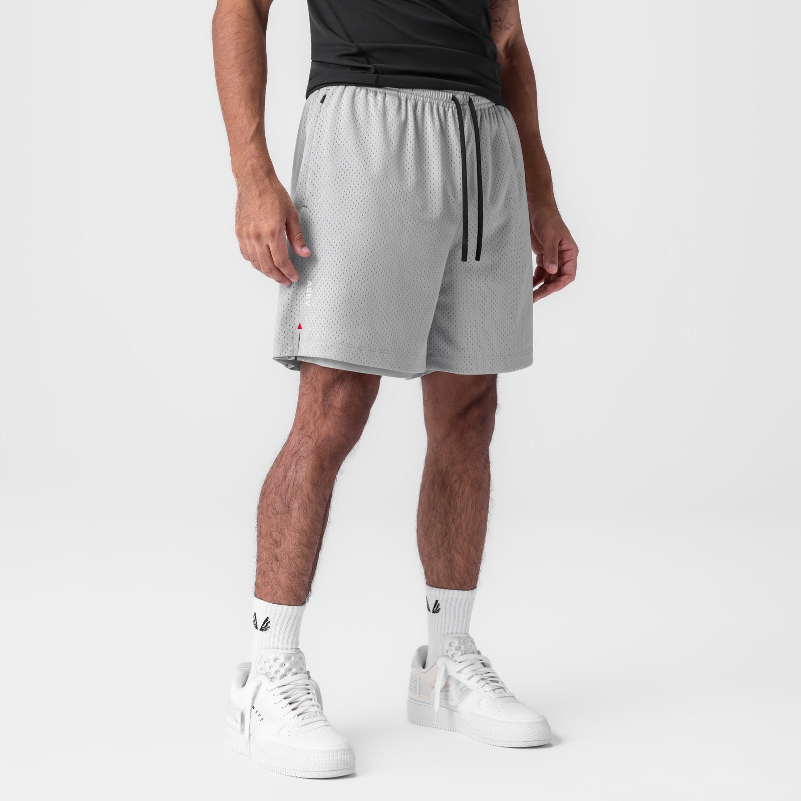 2 in 1 Reversible Shorts for Men & Women - Slate Grey | Quick-Dry Athletic Shorts for Running, Gym & Casual Wear