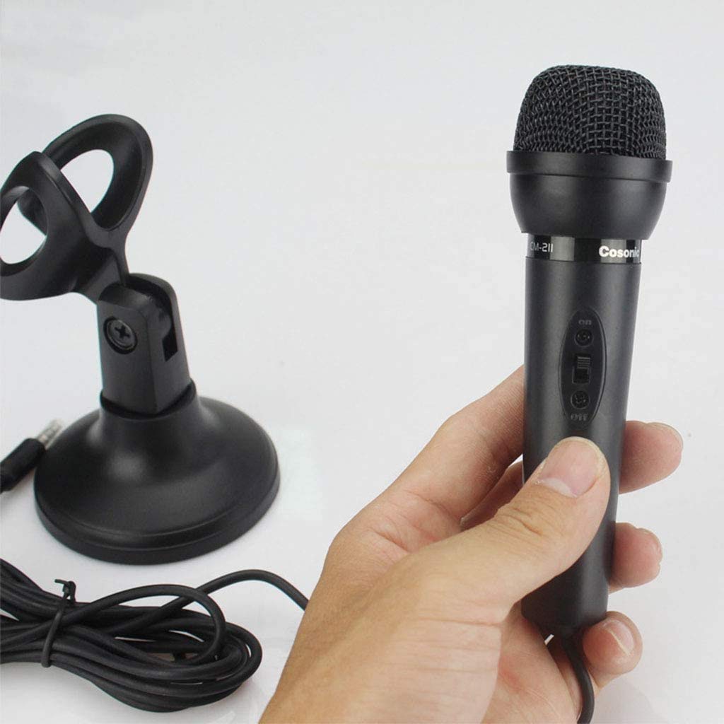 Computer Microphone with 3.5MM Plug & Play, Omnidirectional USB Mic with Desktop Stand for Gaming, Streaming, Podcasting - Perfect for PC, Laptop, Home Studio & Online Meetings