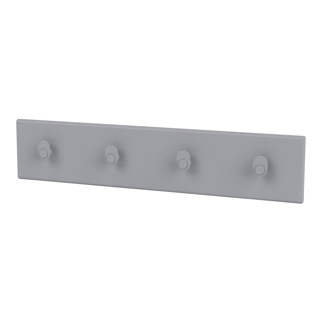 K812 Wall Mounted Coat Rack with 4 Hooks - Space Saving Entryway Organizer for Hats, Jackets & Bags