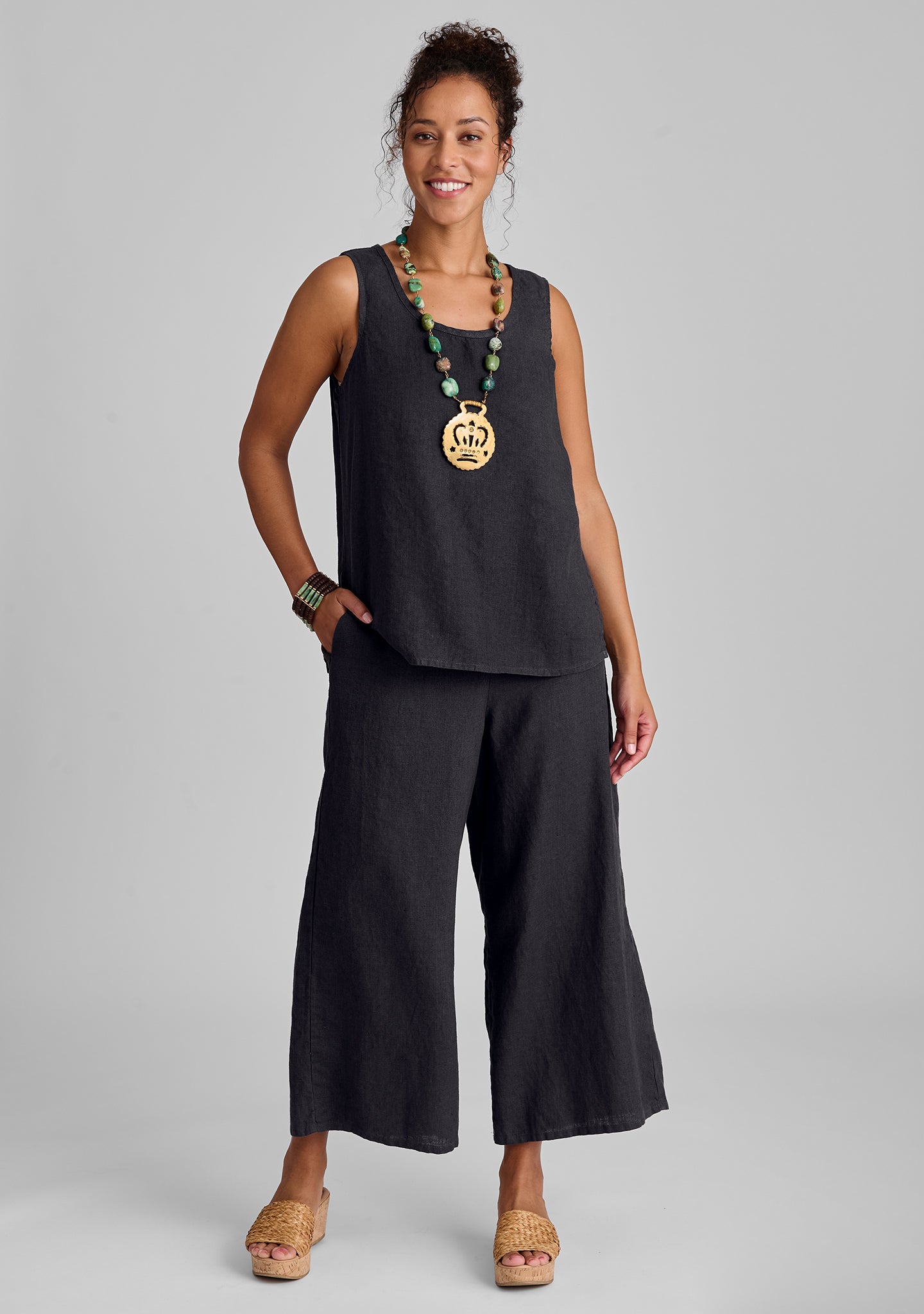 Essential Linen Tank Top for Women - Breathable & Comfortable Summer Casual Wear - Perfect for Beach, Yoga, and Everyday Outfits - FINAL SALE