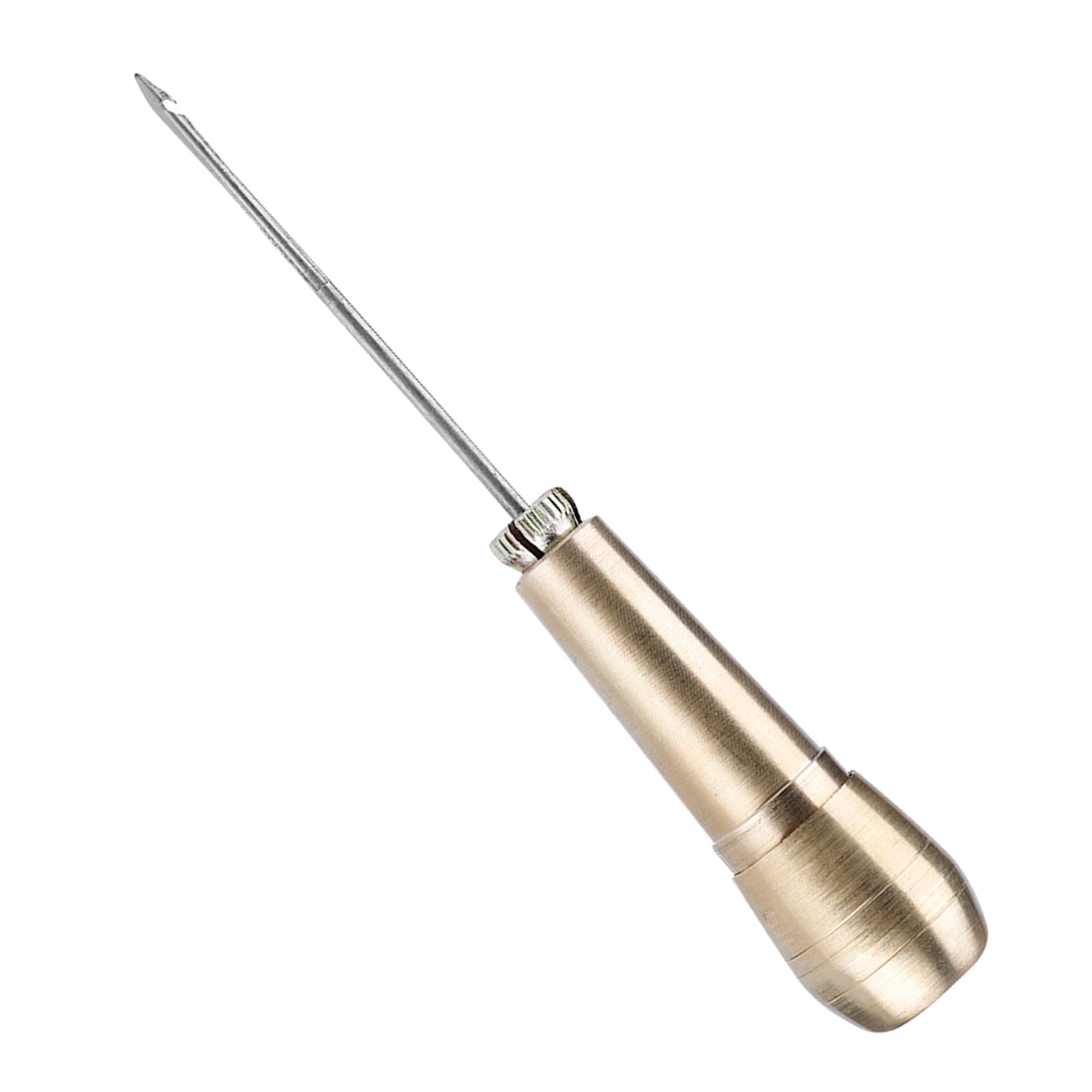 3-Piece Copper Handle Sewing Awl Needles - Professional Leather & Shoe Repair Tool Kit for DIY Crafting, Upholstery, and Outdoor Gear Maintenance