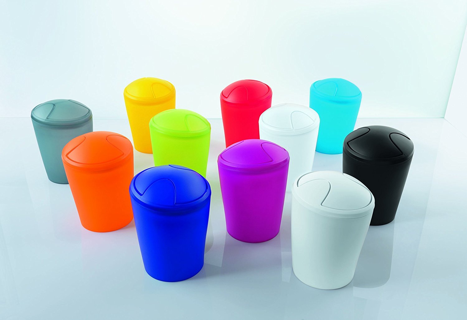 Frosty White Move Polypropylene Bin - Durable Storage Container for Home, Office & Garage Organization