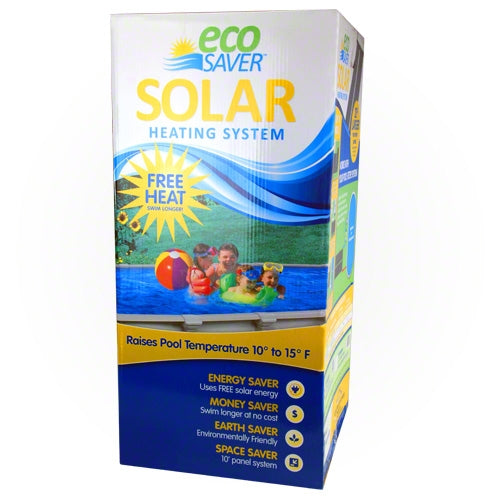 Eco Saver Solar Pool Heater 20-Foot Panel - Energy Efficient Solar Heating System for Inground & Above Ground Pools - Perfect for Backyard, Residential & Commercial Use