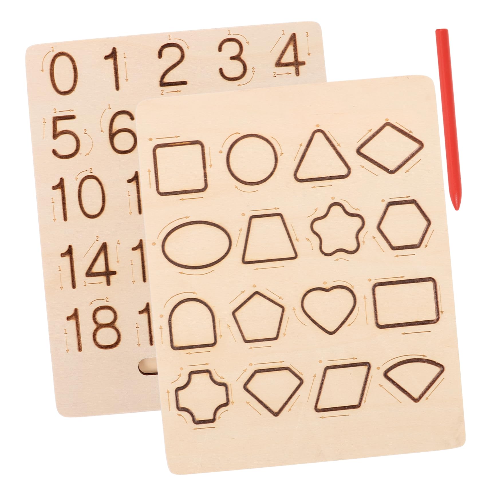 Wooden Alphabet Writing Board - Double-Sided Kids Learning Toy for Preschool & Toddlers - Perfect for Early Education & Handwriting Practice