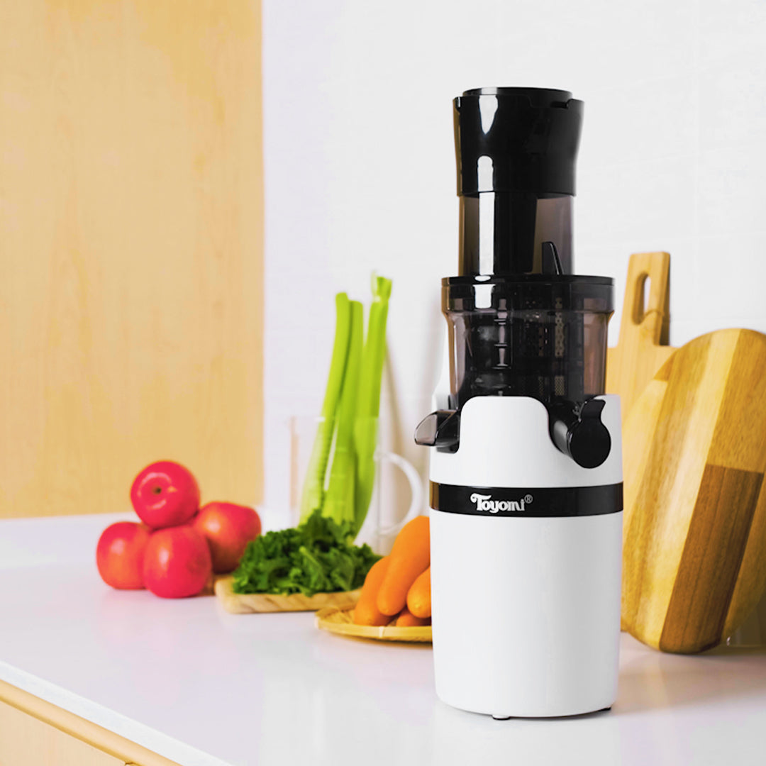 TOYOMI SJ 9000 Cold Press Masticating Slow Juicer - Healthy Juice Extractor for Fruits Vegetables Wheatgrass - Perfect for Home Kitchen, Detox & Wellness Routines