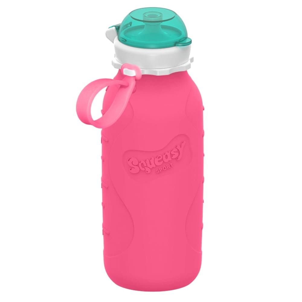 Premium Silicone Reusable Yogurt & Drink Pouch - 480ml Large Capacity, BPA-Free, Leak-Proof, Easy Squeeze - Perfect for Kids Snacks, Baby Food, Smoothies & On-the-Go Drinks (Pink)