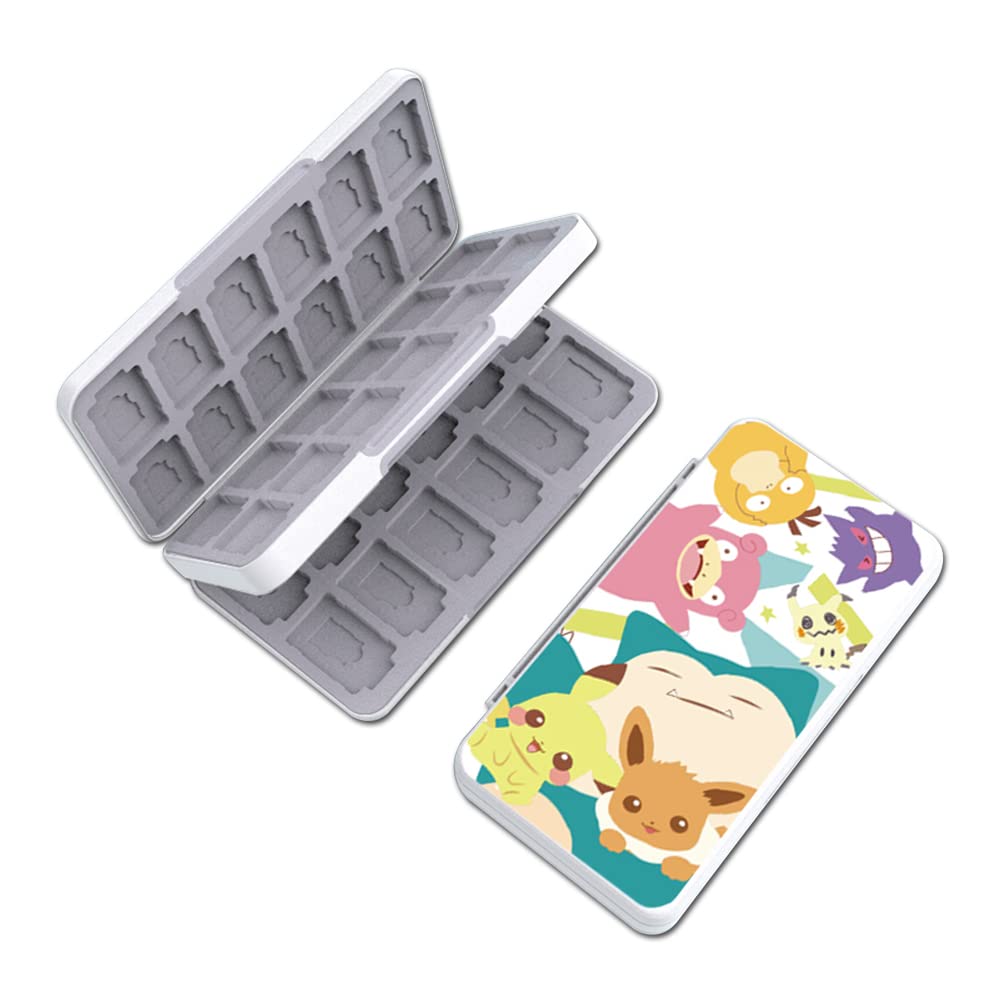 PERFECTSIGHT 48 Switch Game Card Holder Case for Nintendo Switch OLED/Lite - Compact Portable Storage Box for Game Cartridges & SD Cards - Kawaii Cute Design - Perfect for Travel, Gaming Parties & Home Organization