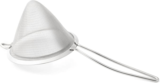 Premium Cuisipro Cone Strainer - 14cm Fine Mesh Kitchen Sieve for Sifting Flour, Powder & Liquids | Ideal for Baking, Cooking & Mixing Ingredients