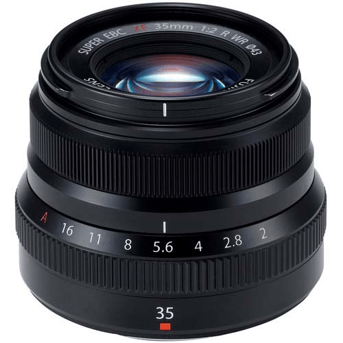 Fujifilm Fujinon XF 35mm f/2 R WR Prime Lens (Black) - Compact Weather-Resistant Lens for Street Photography, Portraits & Travel | Compatible with Fujifilm X-Mount Mirrorless Cameras