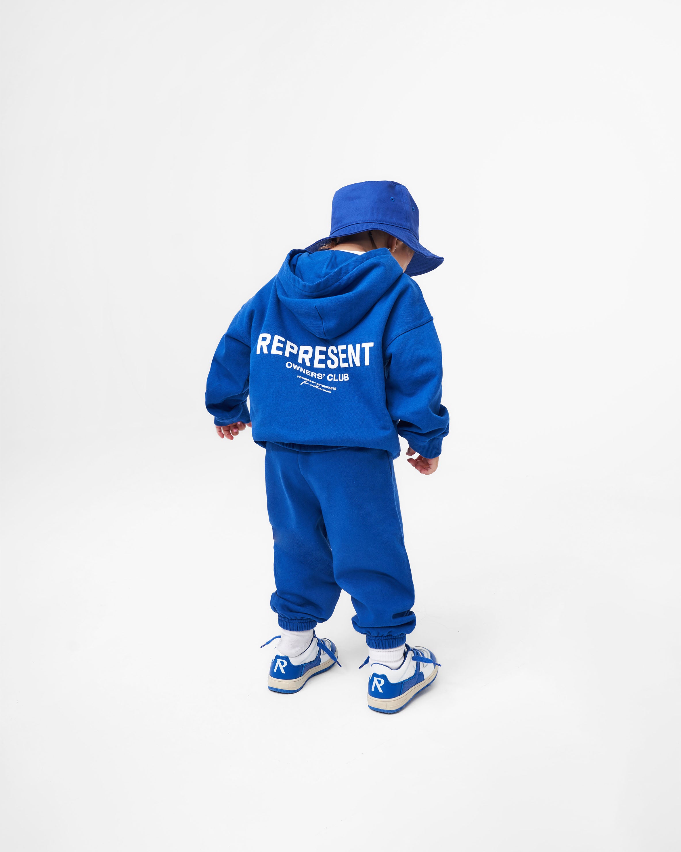 Represent Mini Owners Club Hoodie - Cobalt Blue Pullover Sweatshirt for Women | Cozy Casual Wear for Street Style & Lounge