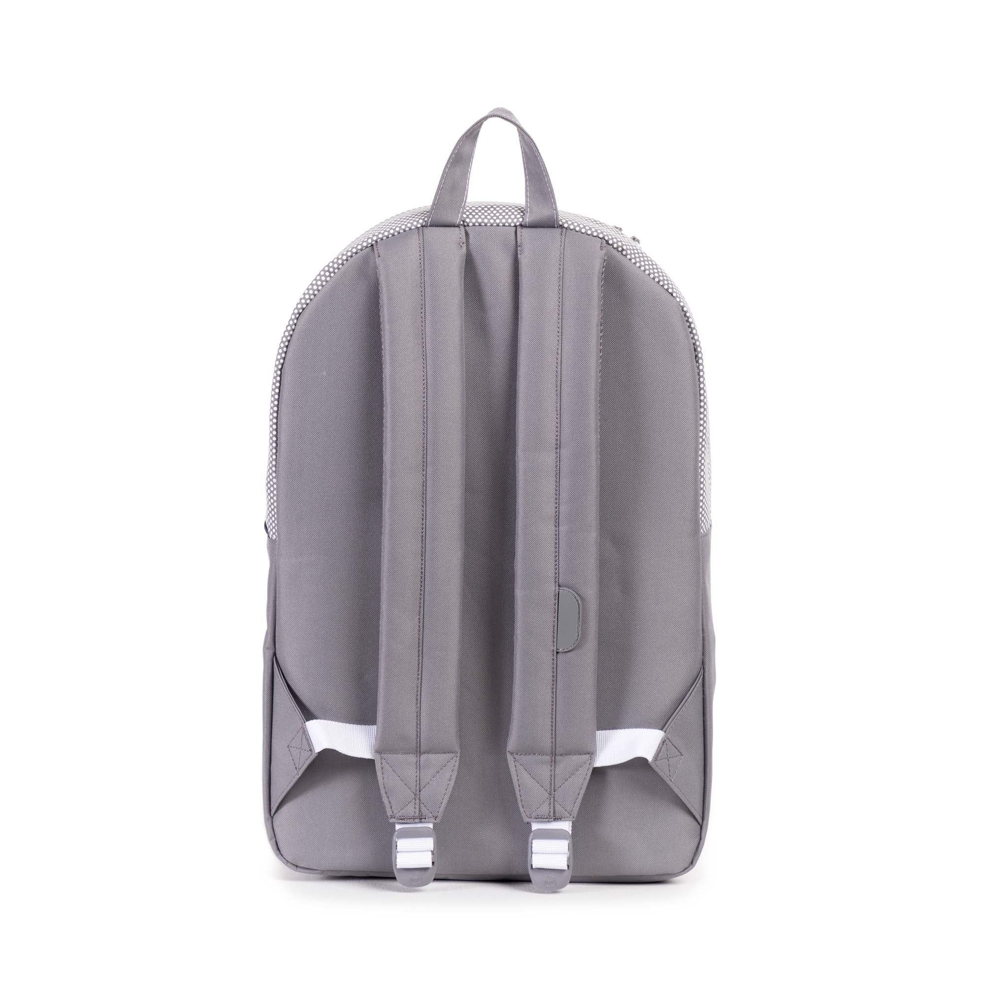 Herschel Heritage Backpack - Stylish Grey Polka Dot Design for School, Travel & Everyday Use | Durable & Trendy Laptop Backpack for Men & Women