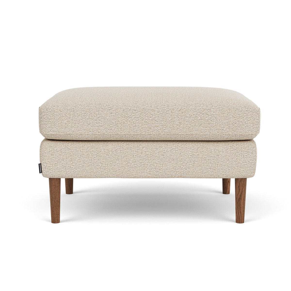 Astha Boucle Ottoman Stool - Round Tufted Pouf with Removable Cover, Modern Footrest for Living Room, Bedroom & Nursery - Soft and Stylish Home Decor Accent