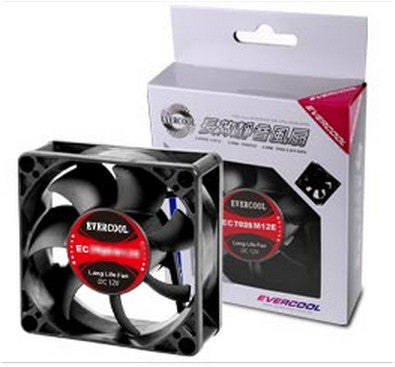 Evercool 70x70x25mm High Speed PWM Cooling Fan EC7025SH12BP - Perfect for PC Case, CPU Cooler, and Gaming Rig Cooling Solutions