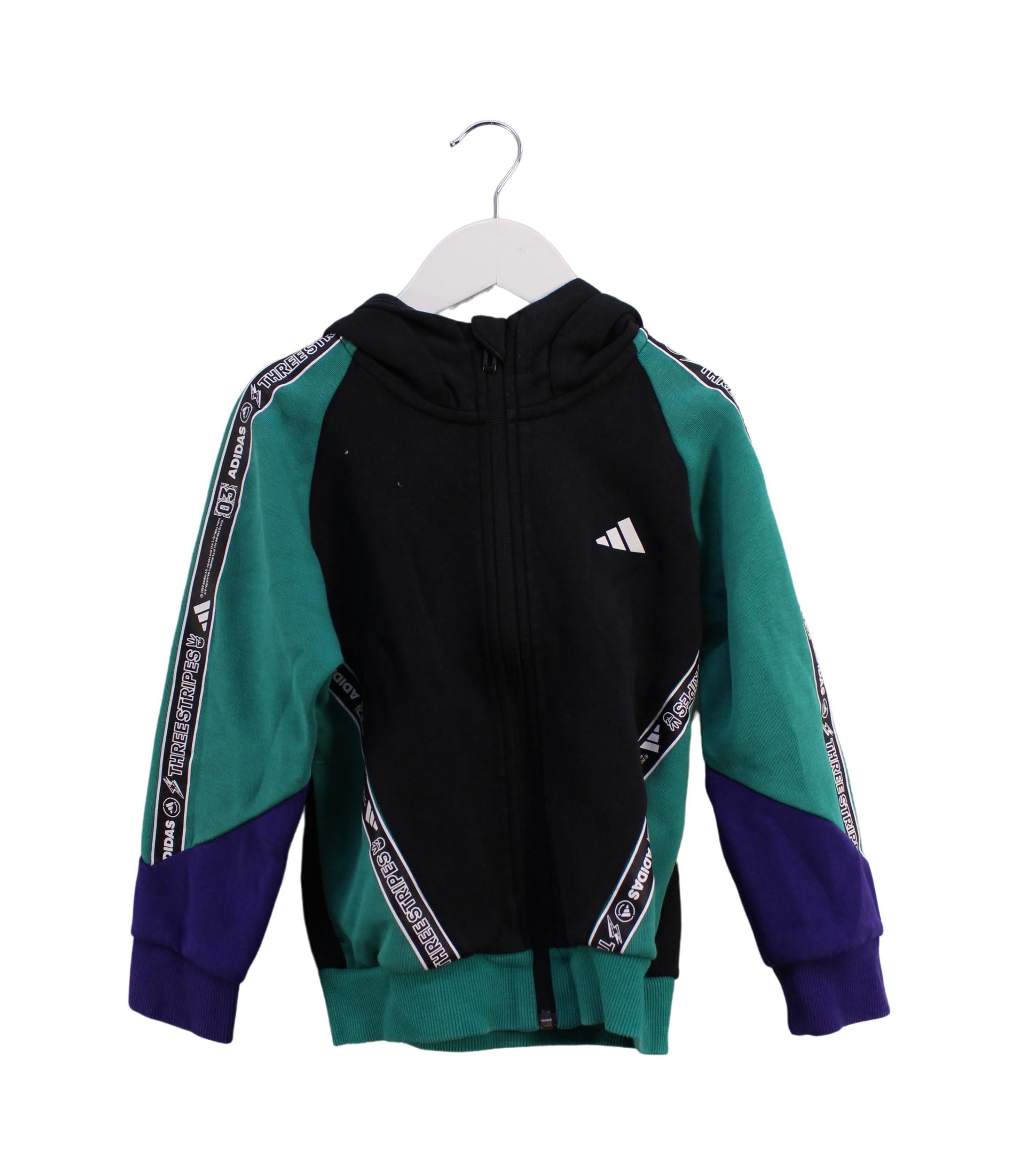 Adidas Lightweight Running Jacket for Boys 5T (120cm) - Breathable Windbreaker for Outdoor Sports & Active Play