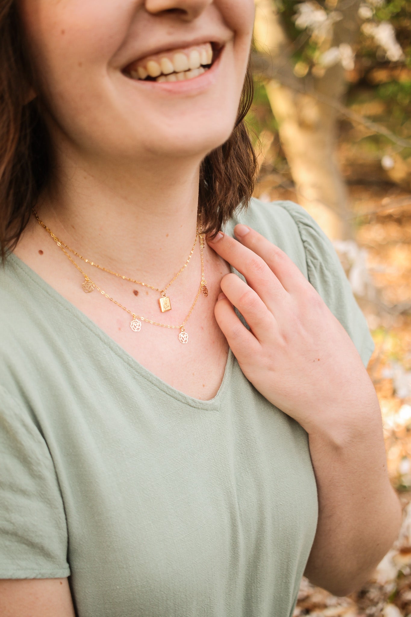 Anne Marie Gold Necklace for Women - Elegant Layering Jewelry for Everyday Wear & Special Occasions