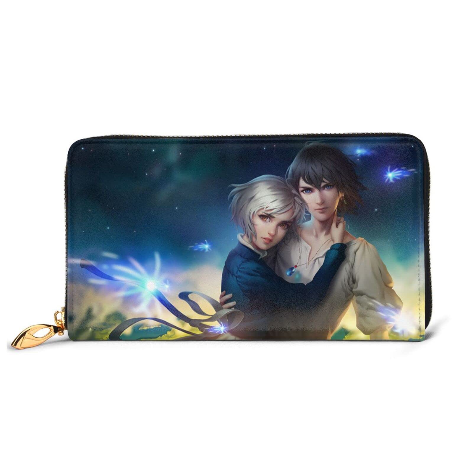 Howl's Moving Castle Inspired Leather Wallet - Large Capacity Credit Card Holder for Men & Women | Perfect Gift for Anime Fans & Collectors | Everyday Use & Travel Accessory