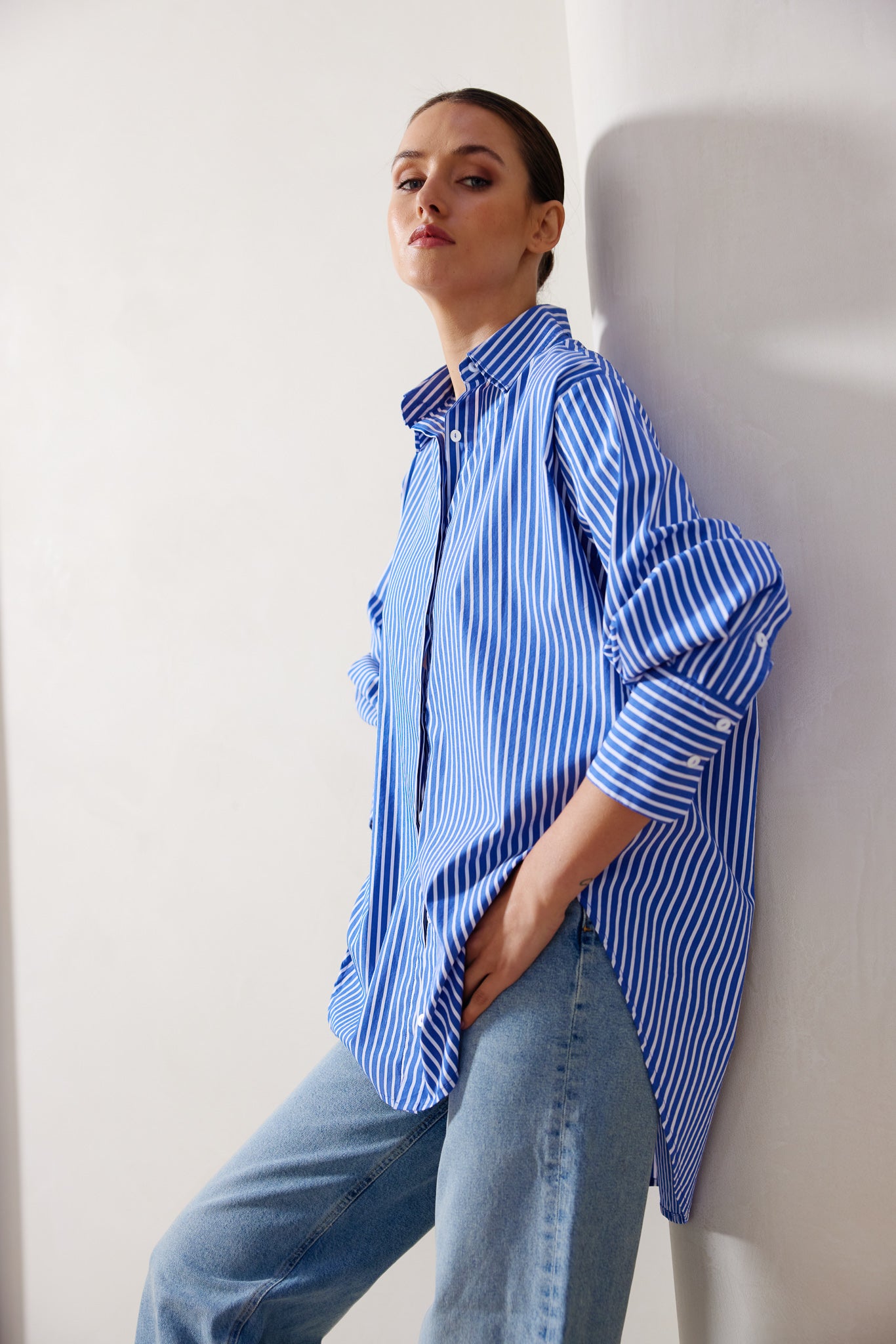 Kinney Noah Men's Casual Shirt - Riviera Stripe Button Down Shirt for Summer, Beach & Outdoor Activities | Lightweight & Breathable Fabric