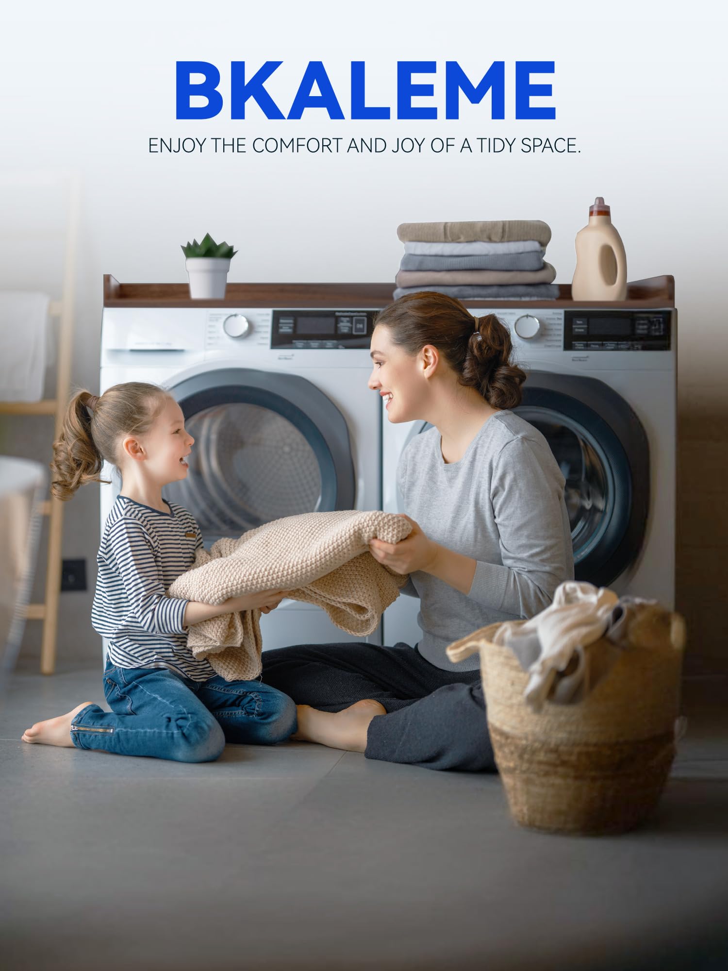 Non-Slip Washer Dryer Countertop with Edge Rails - 27.5