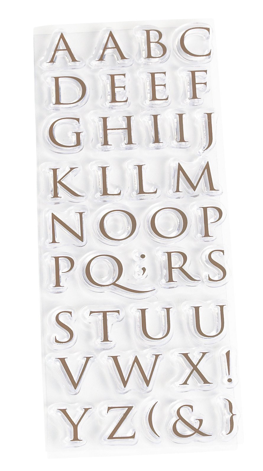 Martha Stewart Crafts Half Trajan Alphabet Clear Stamps Set for Scrapbooking, Card Making & DIY Projects - Perfect for Handmade Greetings, Invitations & Paper Crafts
