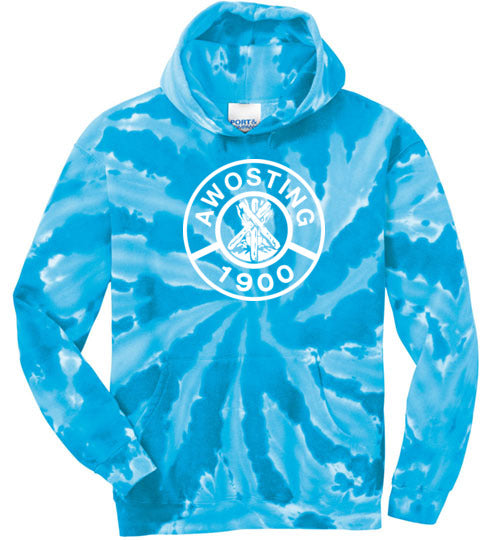 Awosting Tie Dye Hooded Sweatshirt for Men & Women | Soft Cotton Pullover with Kangaroo Pocket | Perfect for Casual Wear, Street Fashion & Outdoor Activities