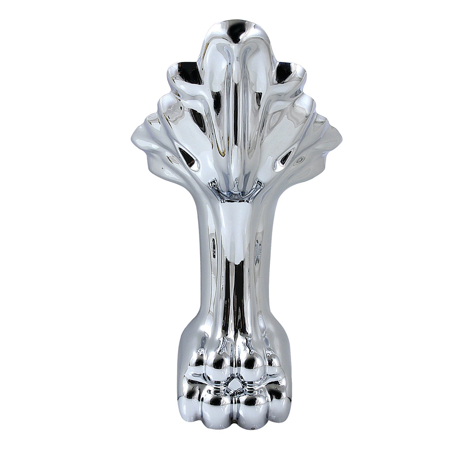 Aqua Eden VFMCWA1 4-Piece Lion Paw Aluminum Tub Feet Set - Polished Chrome Finish for Bathtub & Freestanding Tub Support - Bathroom Decor & Clawfoot Tub Accessories