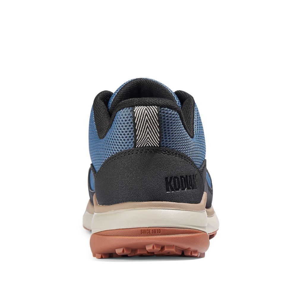Kodiak Quicktrail Leather Women's Composite Toe Work Safety Athletic Shoes 835BIN - Indigo Blue - Slip Resistant & Comfortable for Construction, Warehouse & Outdoor Work