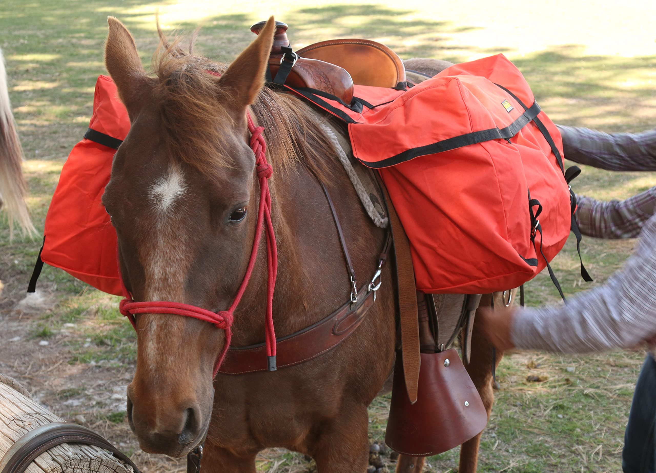TrailMax Durable Over-The-Saddle Pannier Bags for Western Riding Saddles - Perfect for Hunting, Camping & Horse Packing Gear - Heavy Duty Brown Saddlebags for Equestrian Adventures & Outdoor Exploration