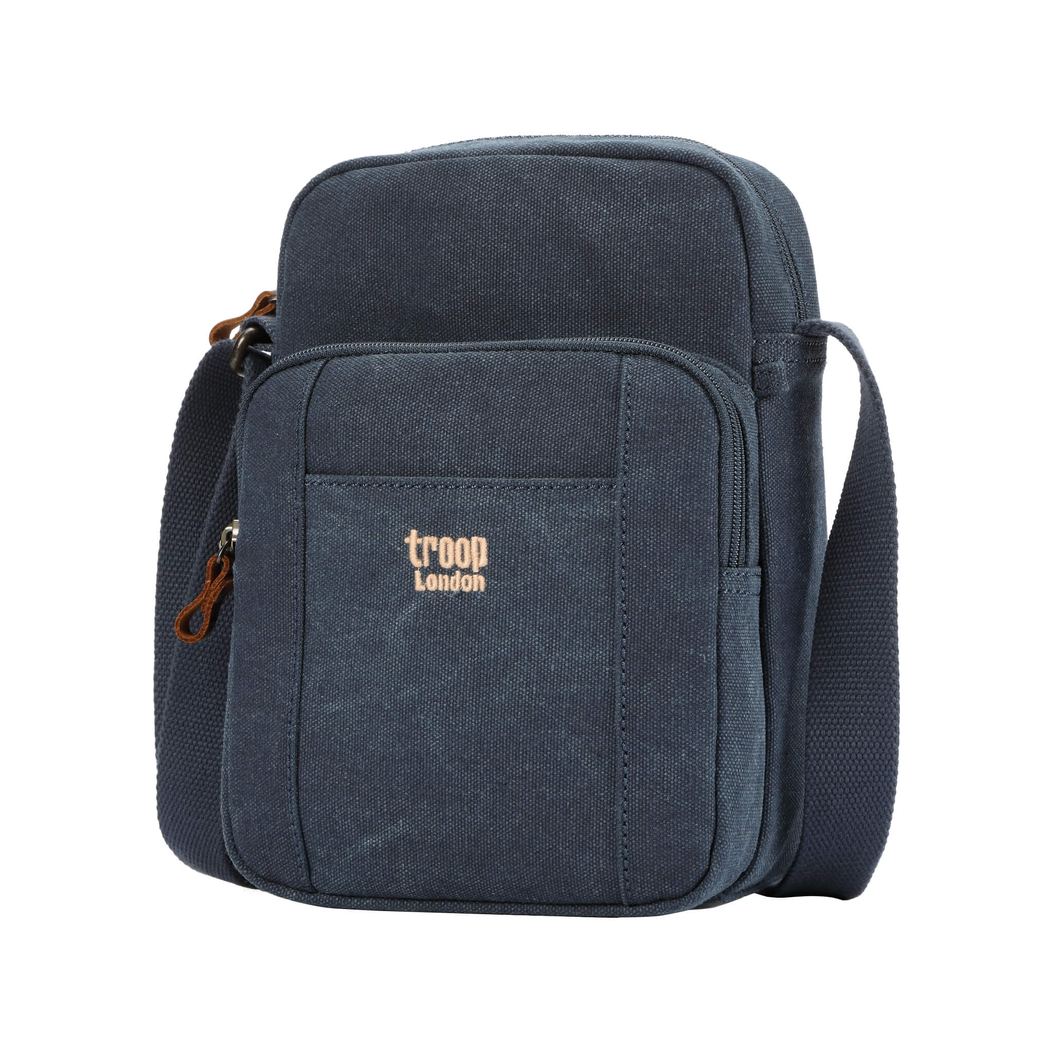 TRP0370 Troop London Classic Canvas Crossbody Bag for Men & Women - Stylish & Durable Everyday Shoulder Bag for Work, Travel & Casual Outings