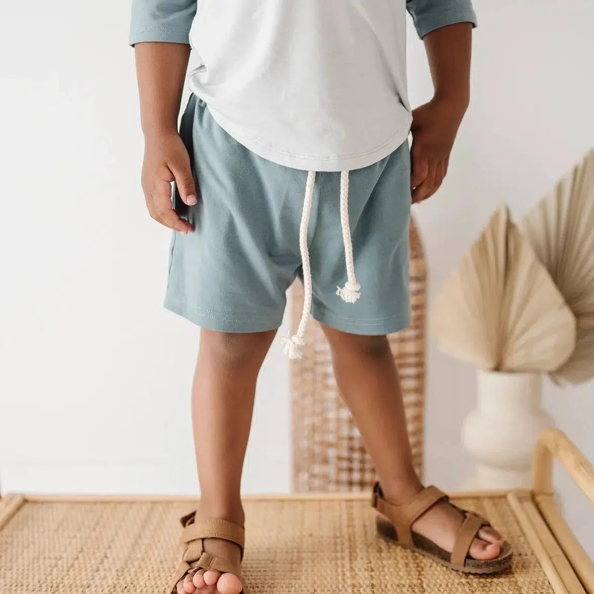 Babysprouts Toddler Everyday Shorts for Boys & Girls - Soft Cotton Comfort, Burgundy Color - Perfect for Playtime, Daycare & Summer Outfits