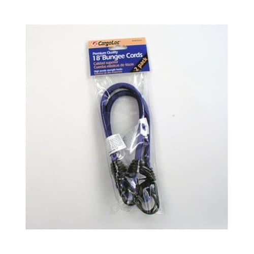 Allied 62321 18-Inch Blue Bungee Cords (2-Pack) - Heavy Duty Elastic Rope for Camping, Hiking, and Outdoor Gear Securing