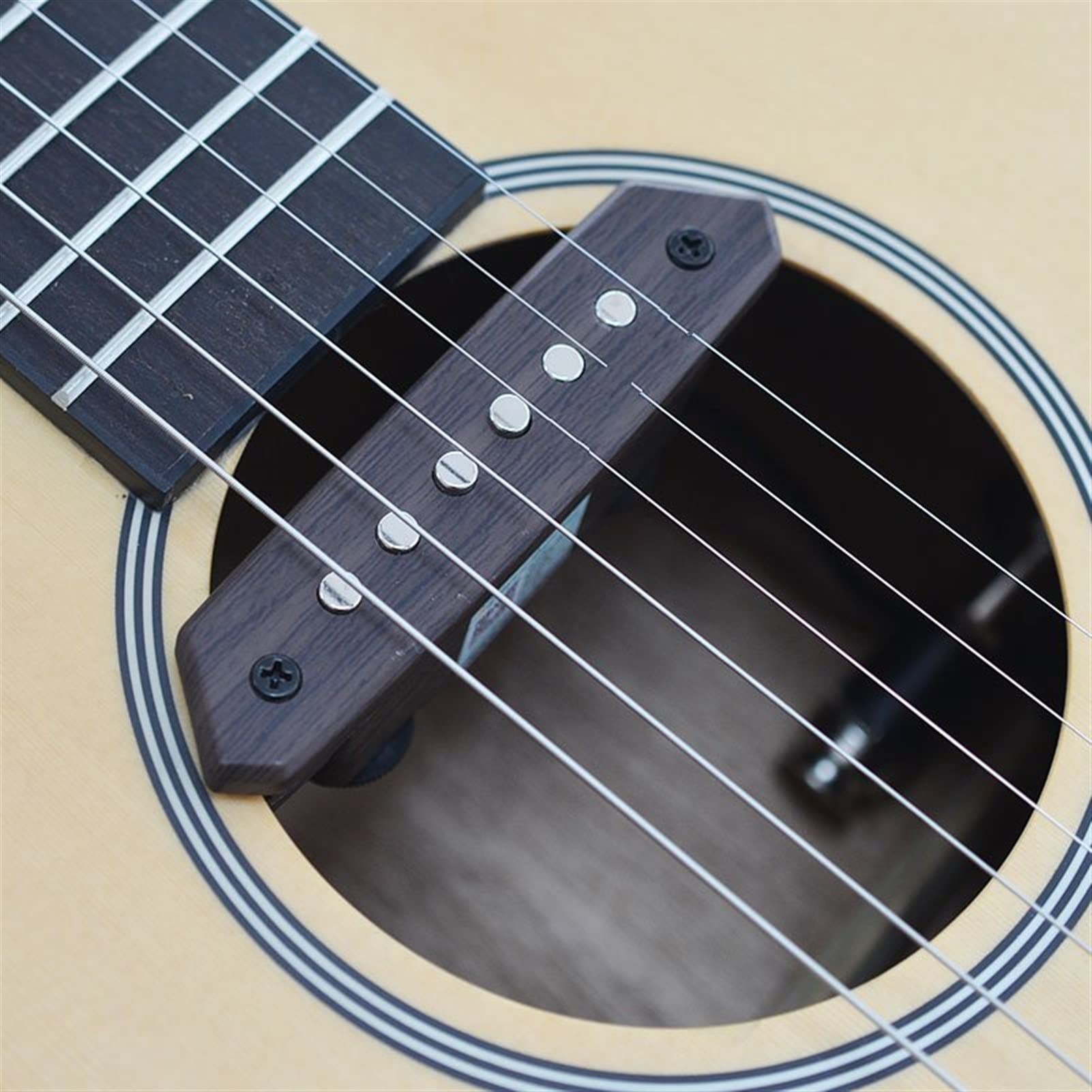 TSTS Passive Acoustic Guitar Pickup - Humbucker Soundhole Preamp with Tone & Volume Control for Clear Natural Sound | Perfect for Live Performances & Studio Recording