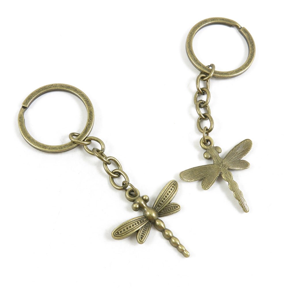 Wholesale Bulk Dragonfly Keychain - Fashion Jewelry Keyring for Car, Door & Keys - Trendy Key Tag Ring Chain for Gifts & Promotions - Perfect for Parties, Events & Corporate Giveaways