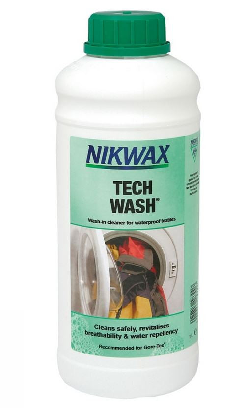 Nikwax Tech Wash 1000ml - Waterproofing Detergent for Outdoor Gear & Performance Apparel - Perfect for Jackets, Tents & Hiking Equipment