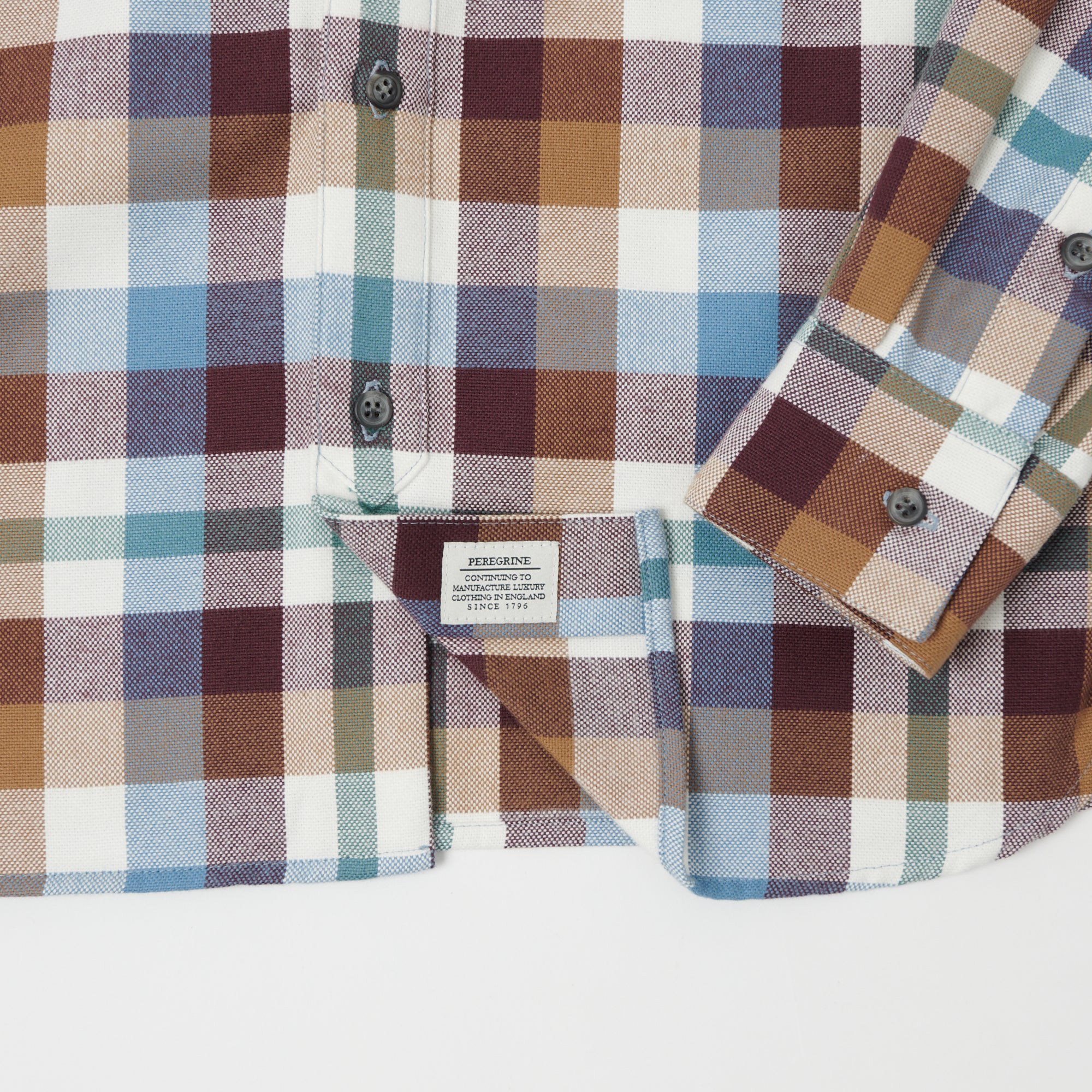 Peregrine Drill Shirt - Multi Check Plaid Work Shirt for Men | Durable & Comfortable Outdoor Workwear for Construction, Hiking & Camping