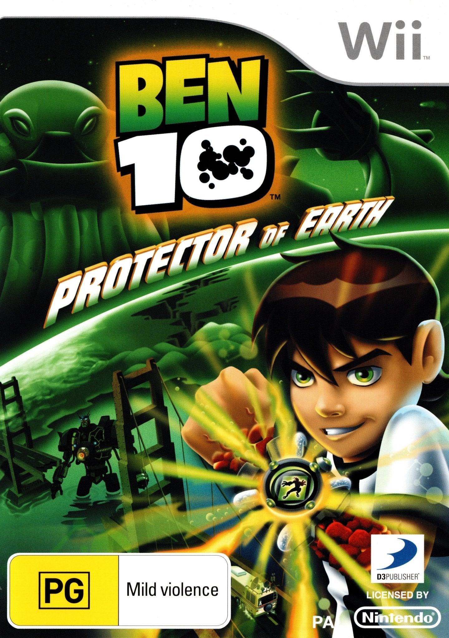 Ben 10: Protector of Earth - Nintendo Wii Game (PAL Version) - Action-Packed Adventure for Kids & Fans - Perfect for Family Game Nights & Superhero Battles