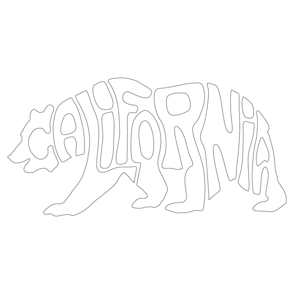 751 California Bear Flag Patch - 2.8