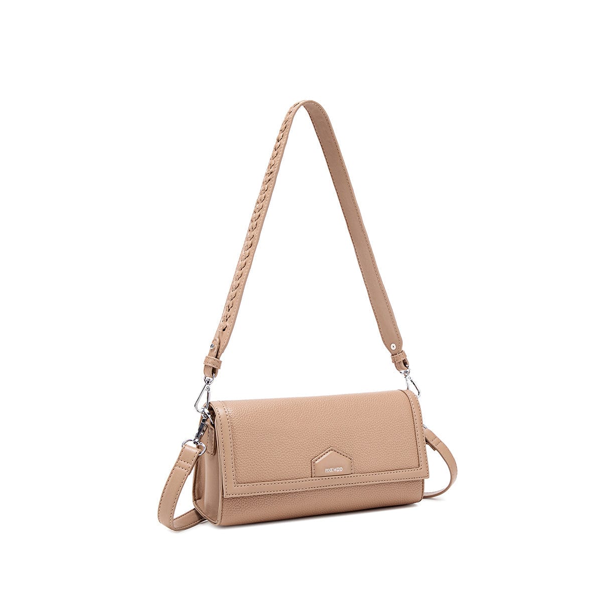 Krista Vegan Leather Shoulder Bag for Women | Latte Pebbled Crossbody Purse - Perfect for Work, Travel & Everyday Use