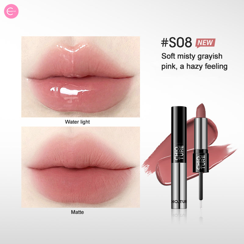CHIOTURE Dual Ended Lipstick Set - Waterproof & Long Lasting Lip Color for Rainy Days & Outdoor Activities
