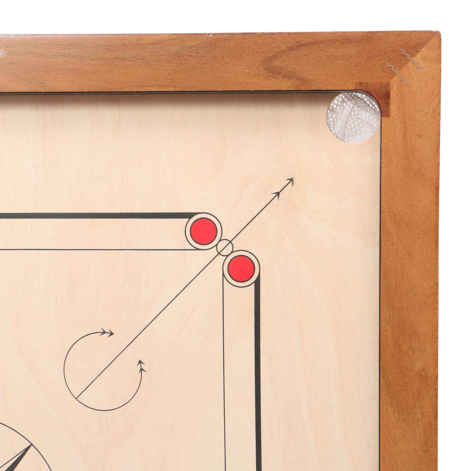 KD Golden Carrom Board - 30x30 Inches Antique Indoor Board Game - Approved by Carrom Federation of India & Maharashtra Carrom Association - Perfect for Family Game Nights, Parties, and Indoor Recreation