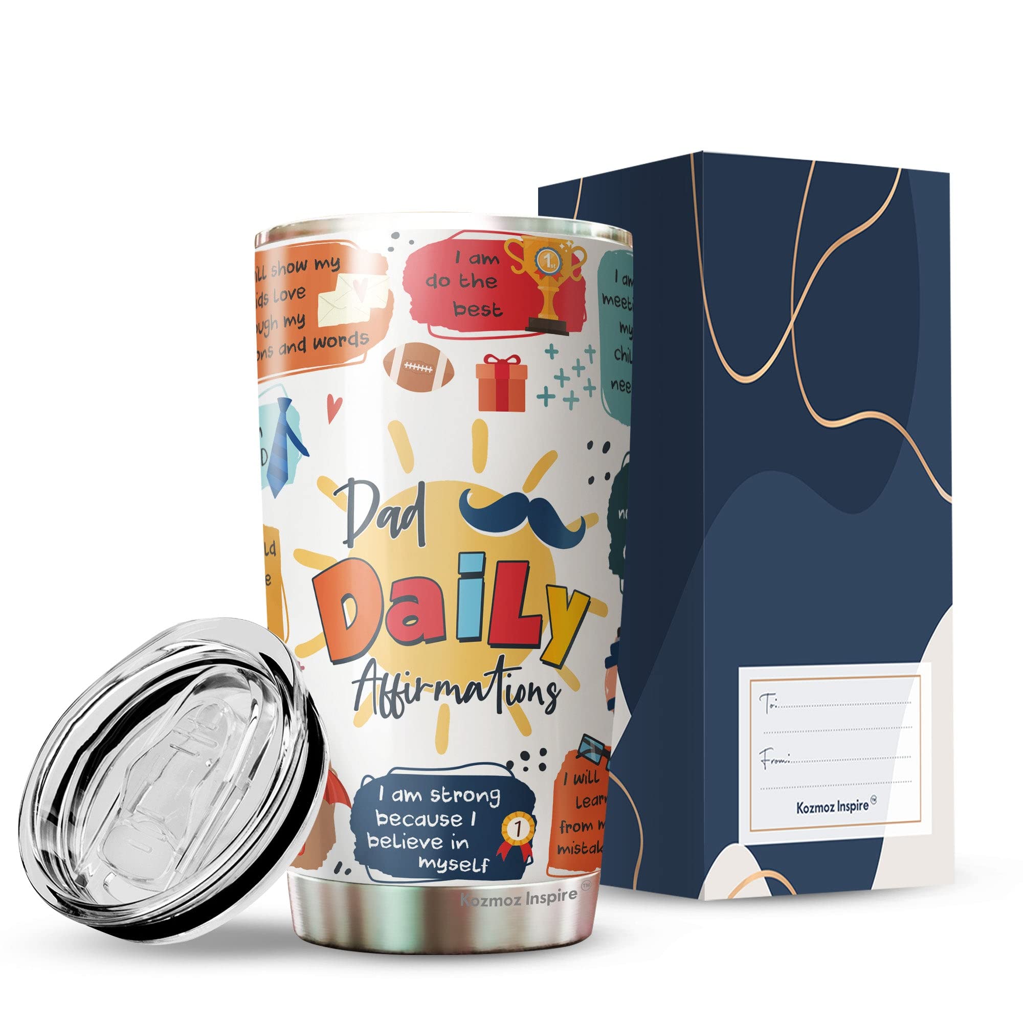 Kozmoz Inspire - Best Gifts for First Time Dads, Father's Day & Birthday Presents for New Dads & Dad-to-Be - Thoughtful Gifts from Wife, Sister & Family - Perfect for Baby Showers, Birth Announcements & Special Occasions