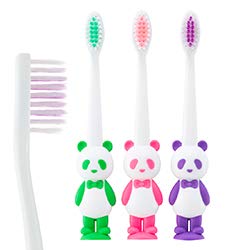 SmileCare Panda Bear Toothbrushes for Toddlers - Soft Bristle Kids Toothbrush Set - 48 Pack - Perfect for Home, School & Travel Dental Care