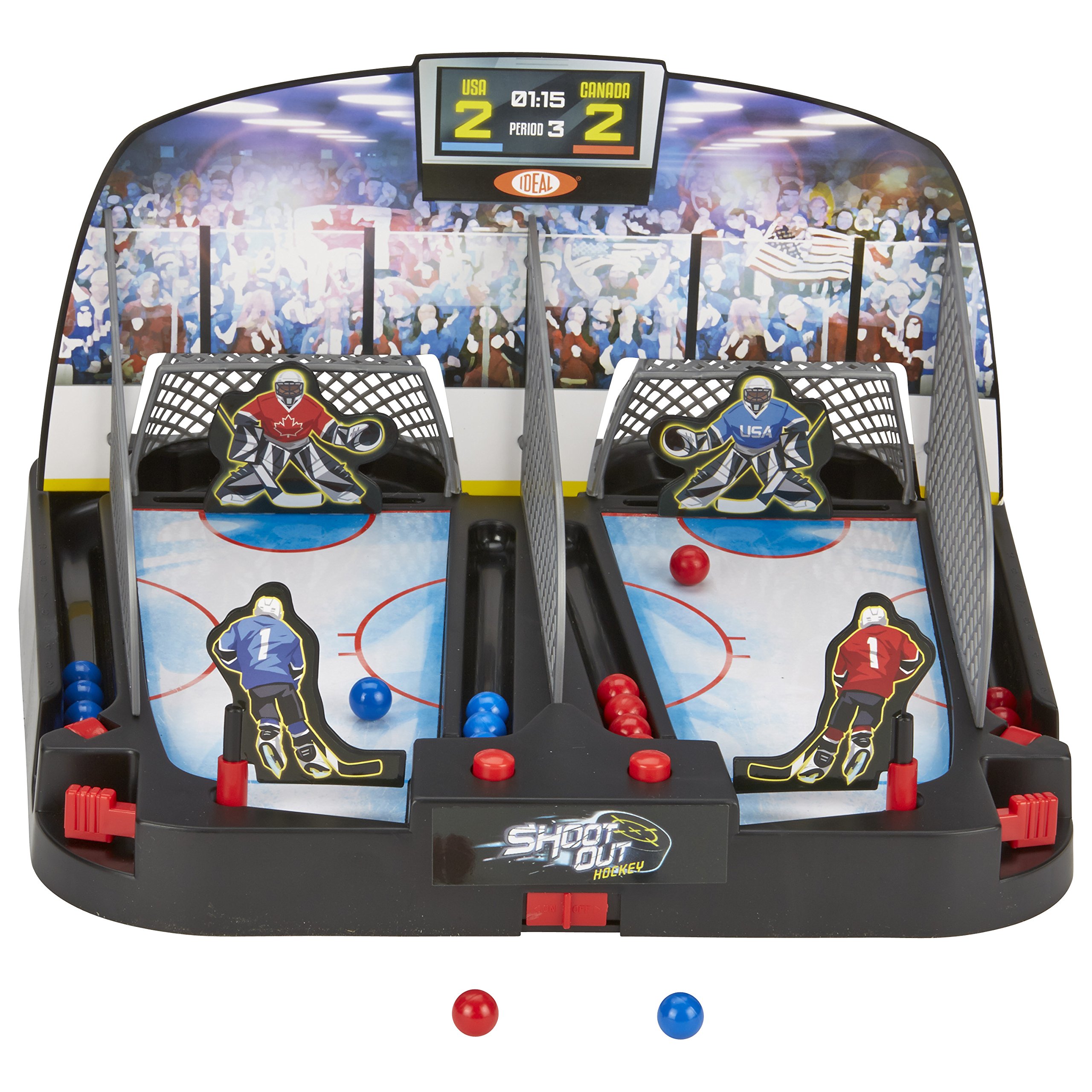 ALEX Toys Motorized Shoot Out Hockey Game - Electric Tabletop Hockey for Kids & Adults - Fun Indoor Sports Toy for Family Game Nights & Birthday Parties